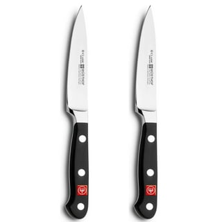 WÜSTHOF Classic 3.5 Serrated Paring Knife, Black, Stainless Steel