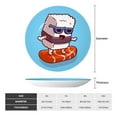 thumbnail image 2 of Kdxio Sushi Salmon Surfing Bone China Decorative Plate Ceramic Decorative Plate for Home Office Wall Stand Decorative Plates for Home Bedroom-10in, 2 of 6
