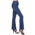 thumbnail image 3 of Womens Classic Retro High Waist Stretchy Skinny Leg Denim Bell Jeans, 3 of 6