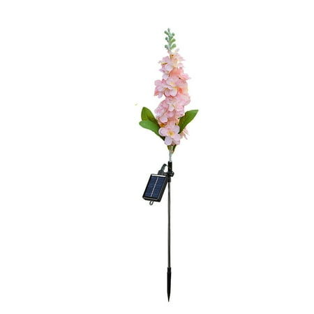 

jiacuix Solar Lights Outdoor Garden Decor Upgraded Delphinium Waterproof Solar Garden Lights Outdoor Solar Flowers Light For Yard Patio
