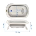 thumbnail image 4 of Bañera The Baby Shop  ultra compacta y plegable Gris, 4 of 7