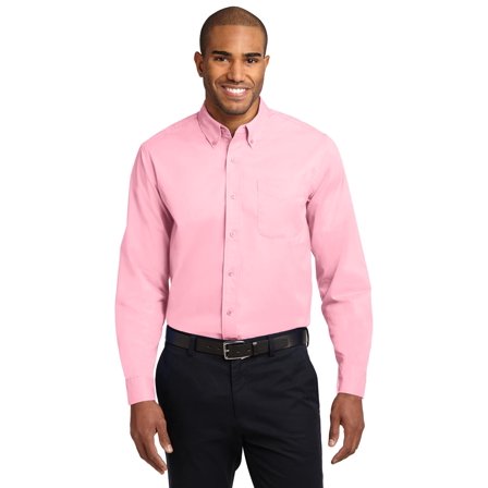 Port Authority Long Sleeve Easy Care Shirt. S608 , S608 , Light Pink , XXX-Large