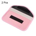 thumbnail image 3 of Faraday Bag, 2Pcs RFID Signal Blocking Pouch Wallet 7.87 Inch Anti-Tracking Anti-Spying, Pink, 3 of 5