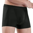 thumbnail image 2 of Sngxgn Mens Comfort Fit Soft Cotton Stretch Long Leg Boxer Briefs(Black,XXXXL), 2 of 3