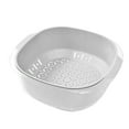 thumbnail image 2 of Hot Selling PET Double-layer Vegetable And Fruit Drainage Basket Living Room Coffee Table Vegetable Washing Basket Double Ear Handle Plastic Kitchen Vegetab, 2 of 2