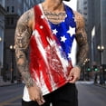 thumbnail image 5 of ZRBYWB Summer Tank Top Mens Summer Independence Day Printed Tank Tops Vest Sleeveless Top Vacation Summer Tops, 5 of 6