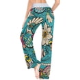 thumbnail image 5 of GZHJMY Women's Pajama Pants Indian Ornament Print Comfy Stretch Sleepwear Womens Wide Leg Pants Casual Loose Yoga Sweatpants Comfy Lounge Pajama, Medium, 5 of 7