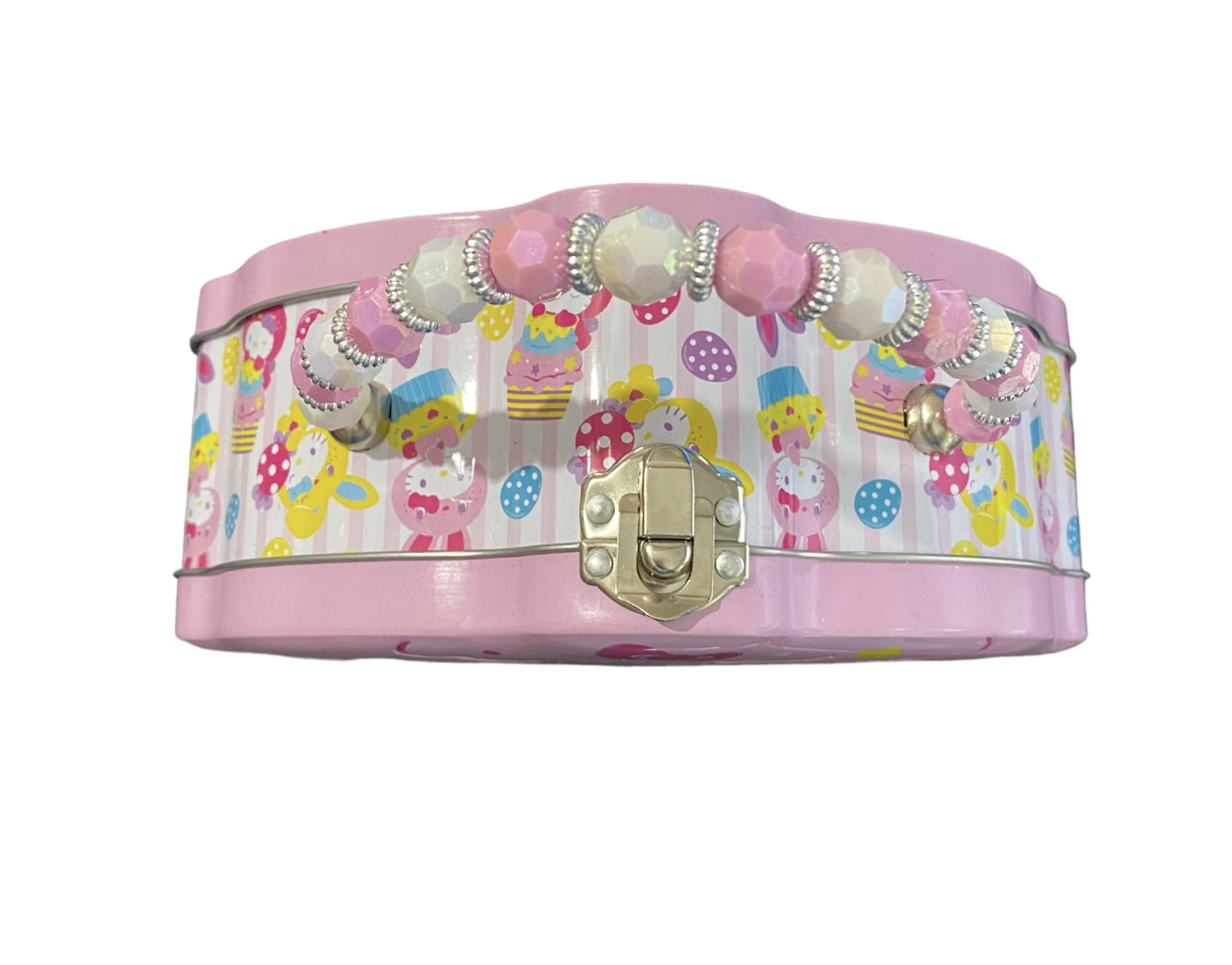 The Tin Box Company Hello Kitty Cupcake Shape Easter Tin Purse