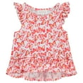 thumbnail image 2 of BTween 4-Pack Girls' Tops, Tees & Blouses - Short Sleeve Tshirts, Ruffle Top, Off Shoulder Shirt, Butterfly/Floral/Tie Dye/Love/10-12, 2 of 5
