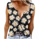 thumbnail image 2 of Fiudx Camisetas para Mujer Camiseta Sin Mangas con Estampado de Flores y Plantas de Verano a La Moda para Mujer, Camiseta Informal, Camiseta Holgada, 2 of 5