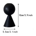 thumbnail image 3 of Vintage Black Iron Candle Holders, Gothic Taper Candlestick Stands with Matte Finish, Heavy Metal Table Centerpiece for Halloween Dinner Party Mantel and Home Decor, 3 of 7