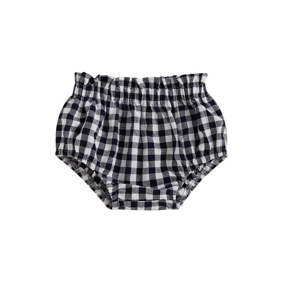 Suealasg Baby Girls Summer Shorts Infant Plaid Shorts Pants with Elastic Waist Triangle Short Casual Clothes