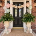 thumbnail image 6 of CQURE 2 Pack 50-Inch Artificial Boston Fern Plants, 96 Fronds Realistic Fake Bushes for Indoor & Outdoor Garden, Porch, Patio Decor, 6 of 9