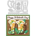 thumbnail image 2 of St. Patrick's Day Theme Cutting Dies Carbon Steel Die Cuts for DIY Crafting Luck Grass Embossing Stencil Template for Card Making Scrapbooking Photo Album Decoration, 2 of 9