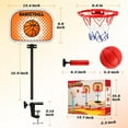 thumbnail image 3 of Desktop Basketball Game for Kids with 2 Mini Basketball,Fun Desktop Gift Basketball Toys, Mini Hoop Basketball Gift Desk Games Home Office for 4 5 6 7 8 9 10 11 12+ Year Old Boys（With Clip）, 3 of 8