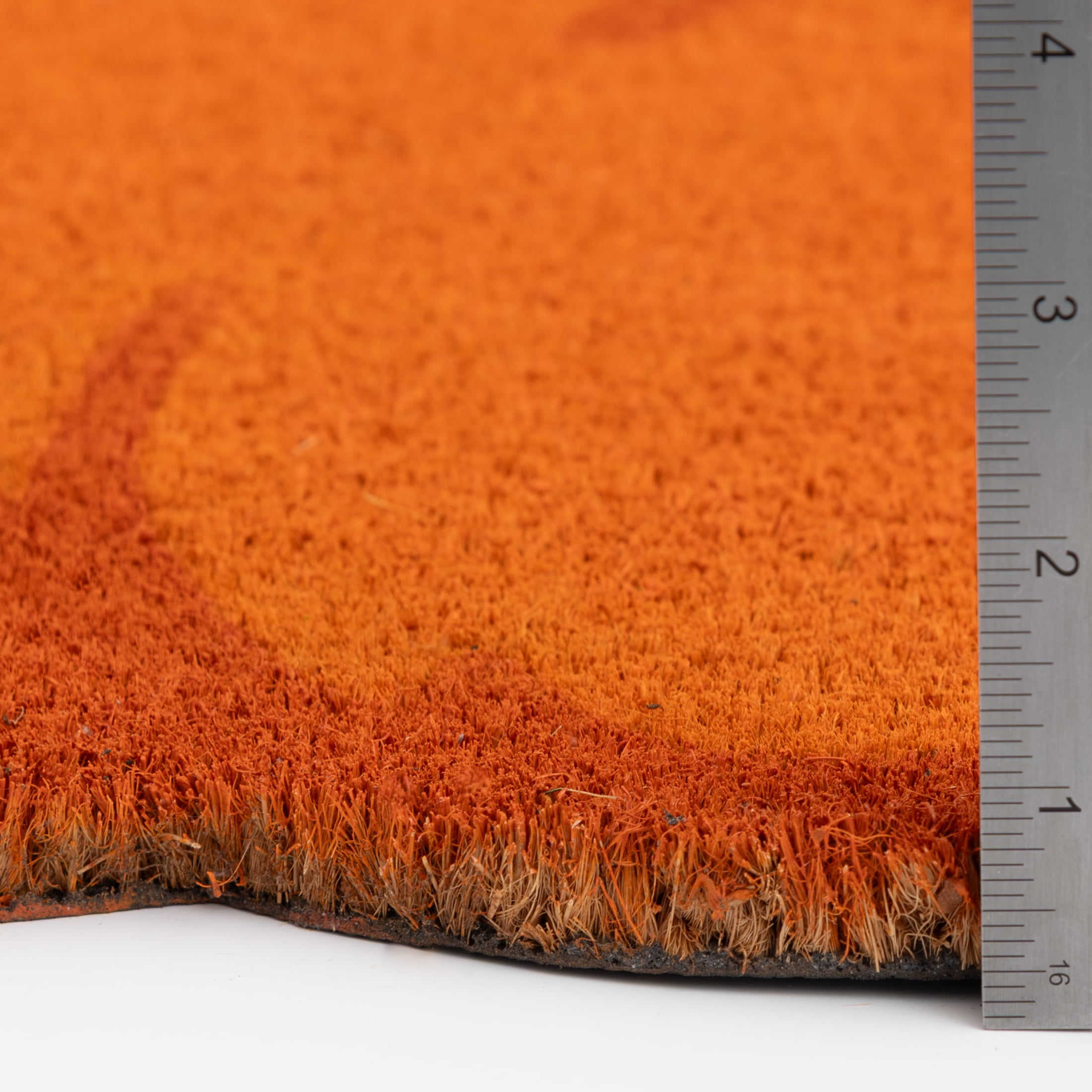 Way To Celebrate Pumpkin Shape Coir Outdoor Doormat, 18"x30"
