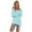 Light blue, variant on asdoklhq Womens Plus Size Tops Clearance,Womens Casual O-neck Solid Long Sleeve Jumper Sweaters Blouse Tops
