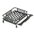 thumbnail image 1 of Roof Rack, Trailer Hitch Cargo Carrier Roof Rack Basket Model Vehicle Accessory Steel Luggage Tray Roof Rack Car Top Luggage Holder for CC01/CR01/D90/SCX10 1/10 1/8 RC Crawler Car, 1 of 7