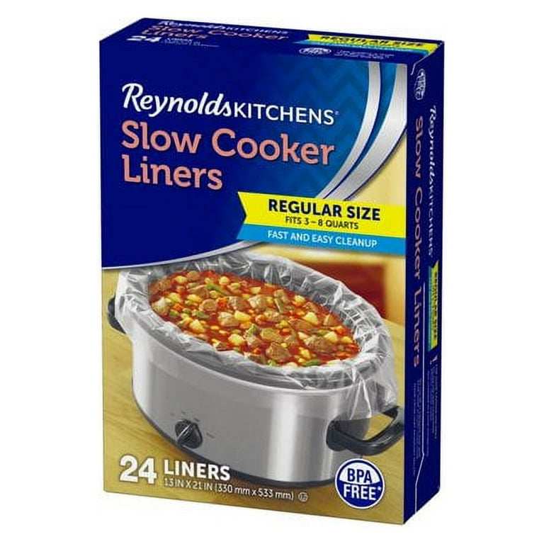 Reynolds Kitchens Slow Cooker Liners Crockpot Fits 3-8 Quarts BPA