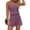 Purple, variant on BUIGTTKLOP Rompers for Women Summer Casual 2026 Sleeveless Scoop Neck Ribbed Knit Adjustable Shorts Jumpsuit with Pockets