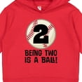 thumbnail image 3 of Inktastic 2nd Birthday Baseball 2 Year Old Boy Toddler Hoodie, 3 of 4