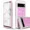Pink, variant on Circlemalls Case for Google Pixel 6 Case, + Screen Protector 12 Feet Drop Test Shockproof Transparent Cover -Blue