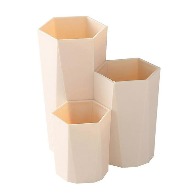Caja de almacenamiento, portalápices, almacenamiento de escritorio, organizador de brochas de maquillaje