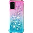 thumbnail image 2 of Case for Galaxy A26 5G,Flowing Bling Liquid Gradient Sparkle Moving Glitter Quicksand Waterfall Anti-Fall Girls Women Protect Phone Case for Samsung Galaxy A26 5G (Pink/Green), 2 of 14