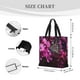 thumbnail image 3 of Easygdp Pink Blossoms Butterfly Bolsa Tote para Mujer, Bolso de Hombro para Trabajo, Playa, Viajes, Compras y Supermercado, 3 of 7