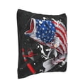 thumbnail image 2 of Bingfone Largemouth Bass Fish in USA Linen Throw Pillow Covers Cushion Case Pocket Button Vintage Farmhouse Pillowcase for Sofa Couch Bed 16"x16", 2 of 9