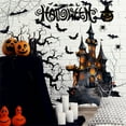 thumbnail image 4 of Wall Stickers,Halloween Witch Wall Decals Wall Window Sticker Decor Halloween Bat Wall Stickers Removable Peel And Stick Wall Decor For Bathroom Window Door Clings Decor. Custom Stickers,Black, 4 of 5