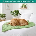 thumbnail image 5 of PetAmi Dog Cooling Mat, Leaf Shape, Reversible Cooling Nylon Blanket Soft Fleece Pet Pad for Dogs Cats, Summer All Season Use Q-Max>0.3, Large 52x60 In, Sage Green, 5 of 8