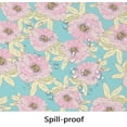 thumbnail image 3 of Pink Oval Tablecloth, Floral Oval Tablecloth, Pink Flowers Print Table Cloth, Spring Summer Waterproof Wrinkle Free Tablecloth for Oval Tables 60 X 120 Inch, 3 of 5