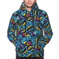 thumbnail image 2 of Bingfone Love Music Men's Drawstring Hoodie Long Sleeve Pocket Sweatshirts-Small, 2 of 6