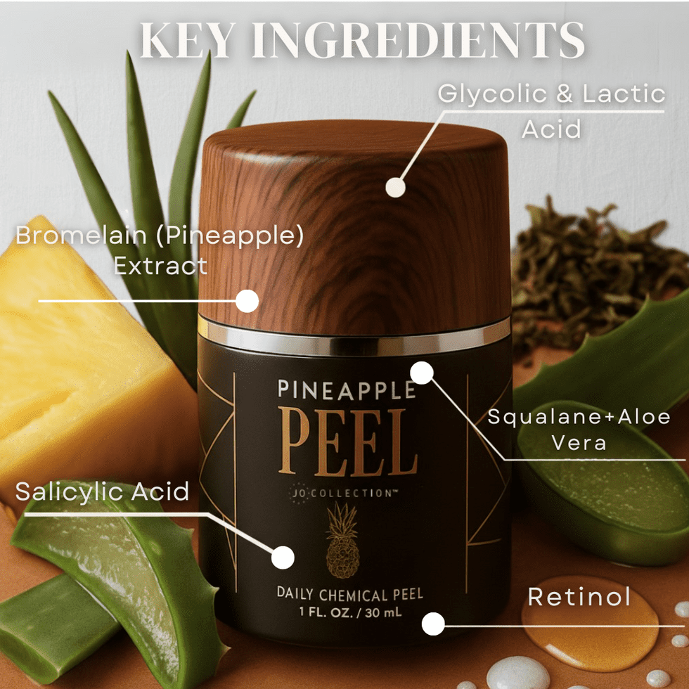 Jo Collection Facial Cream Exfoliator, Pineapple, 30 mL