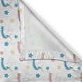 thumbnail image 5 of Ambesonne Pastel Grommet Curtain, Colorful Unicorns Stars, 50" x 108", Blue Coral Yellow, 5 of 6