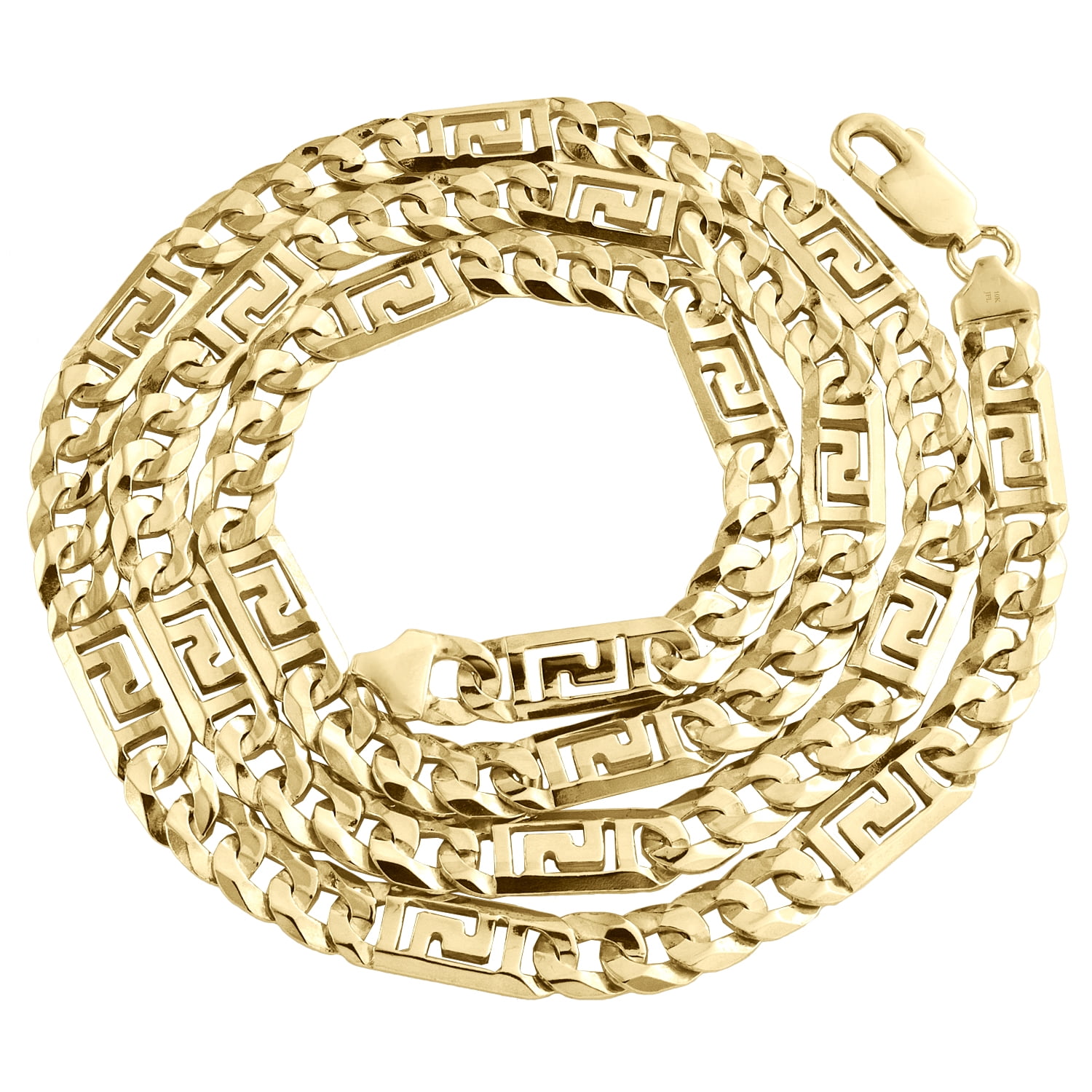 Greek Key Chain Mens Necklace 25 Inch 