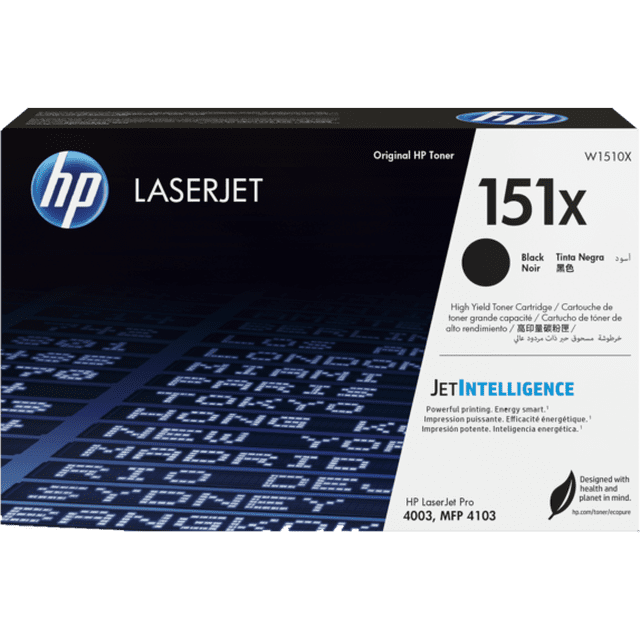 Cartucho de Tóner HP 151X Negro Laserjet Original 151X (W1510X)