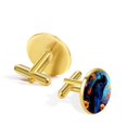 thumbnail image 3 of Crow Stylish Mens Cufflink for Formal Attire, Made of Stainless Steel, Ideal for Corporate Events, 3 of 6