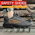 thumbnail image 4 of MGEZCOO Men's Steel Toe Work Shoes with Dial Closure, Lightweight Breathable Safety Sneakers, 4 of 7