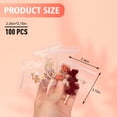 thumbnail image 2 of 100 Zippered Plastic Jewelry Bags,Small(2.36"x3.15"),Thicker PVC Anti-Tarnish Jewelry Bags Clear Plastic for Gold,Silver,Collectibles,Jewelry Packaging for Business,Travel,Organizing, 2 of 8