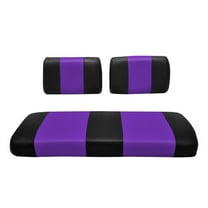 Replacement Seat Cover For Yamaha G2-G9 Golf Cart (Black & Purple)