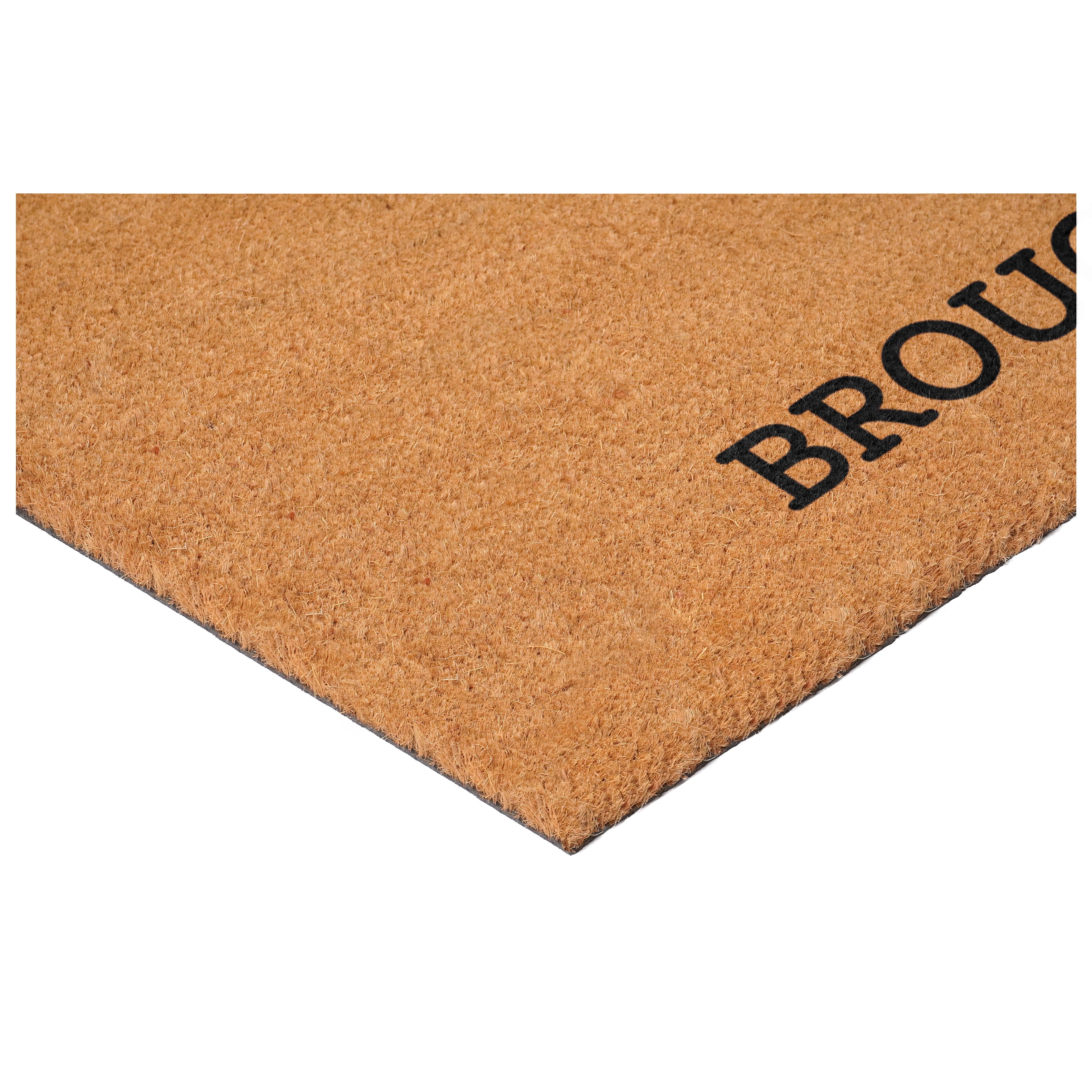 Hope you brought matcha Non Slip Vinyl Backing, Front Door Mat, Entryway Door Mat, 24"x36"