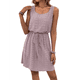 thumbnail image 3 of Vestido Mini con Cordón Texturizado y Calado para Mujer, Rosa y , Talla L, 3 of 7