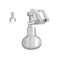 thumbnail image 3 of Manija de la potencia del volante del acero inoxidable 360 ​​grados Gorra de agarre de la bola de la bola de la bola de la bola de las barras de mar del kayak Accesorios de Spinner AweSitey VI001889-00, 3 of 7