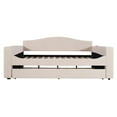 thumbnail image 5 of Hara Full Size Daybed with Storage Armrests and Trundle - Beige, 5 of 17