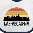 thumbnail image 4 of Inktastic Las Vegas Nevada Skyline Retro Boys or Girls Baby Bib, 4 of 4