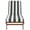 Natural/Green Stripe, variant on Safavieh Newport Wood Outdoor Lounge Chairs, Natural/Black Stripe