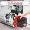 thumbnail image 4 of Doublures en Silicone pour Friteuse à Air Chaud - 8 Pouces Rondes, Tapis de Panier Réutilisables Antiadhésifs 2 Pack, Accessoires pour Friteuse à Air pour Cosori, Gowise, Innsky, Dash et Plus (8 Pouces), 4 of 7