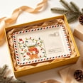 thumbnail image 4 of Vintage Christmas Serving Platter, Holiday Cookie Dessert Appetizer Tray with Postcard Design, Decorative Ceramic Serving Plate for Christmas Party Kitchen Dining Table Buffet Decor, 4 of 7